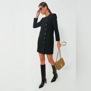 Pomander Place Black Tweed Winslet Dress